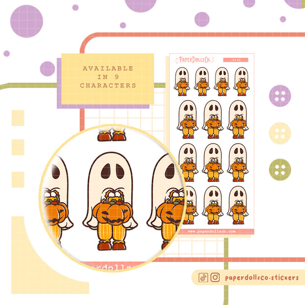 Trick or Treat | PaperDollzCo | Activity Stickers | f141