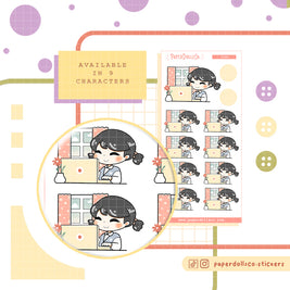 Spring Work | PaperDollzCo | Activity Stickers | f143