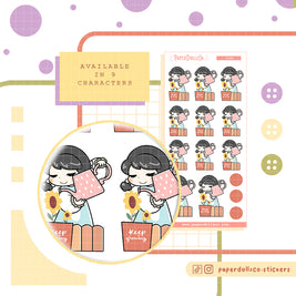 Spring Water Plants | PaperDollzCo | Activity Stickers | f145