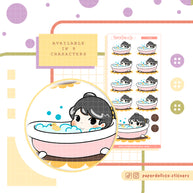 Spring Bath | PaperDollzCo | Activity Stickers | f150