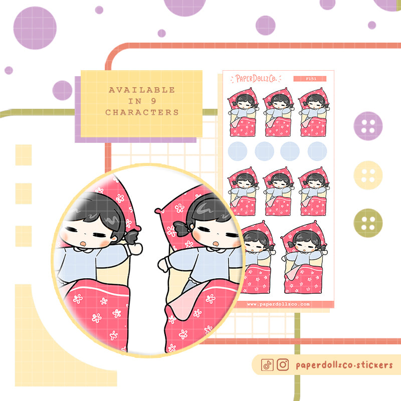 Spring Sleep | PaperDollzCo | Activity Stickers | f151