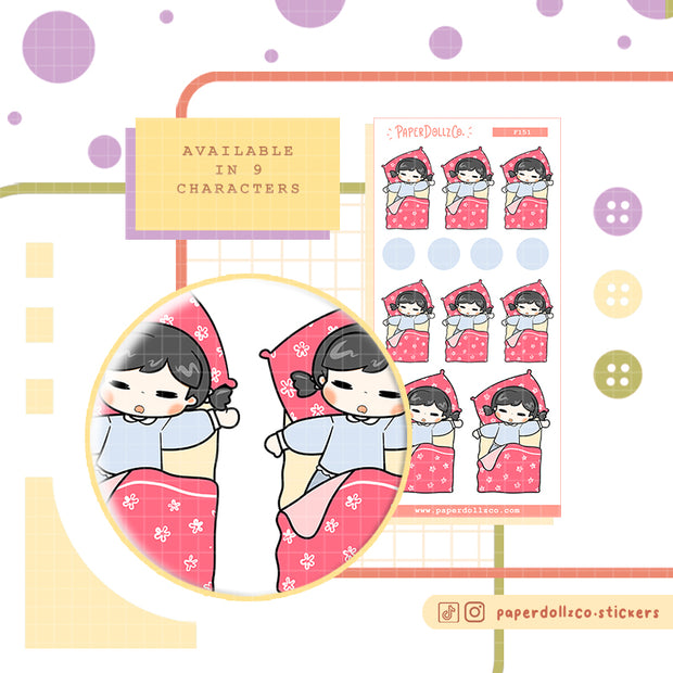 Spring Sleep | PaperDollzCo | Activity Stickers | f151