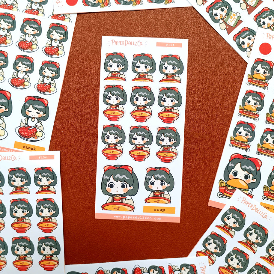 Soup | PaperDollzCo Planner | Activity Stickers | f154