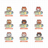Shopping Time | PaperDollzCo | Activity Stickers | f164