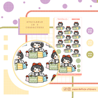 Shopping Time | PaperDollzCo | Activity Stickers | f164