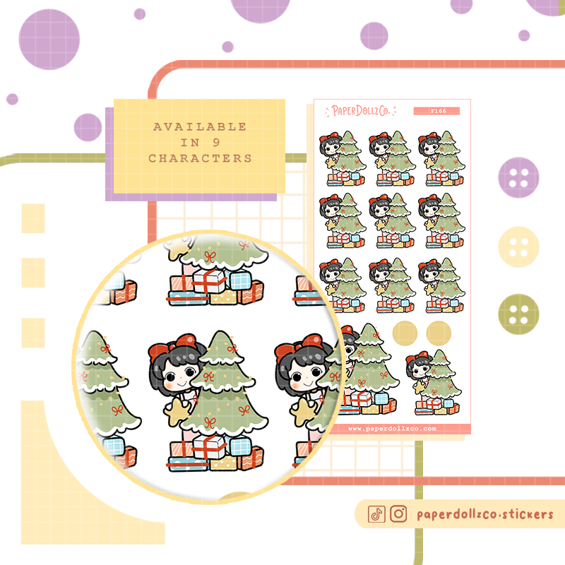 Christmas | PaperDollzCo | Activity Stickers | f166