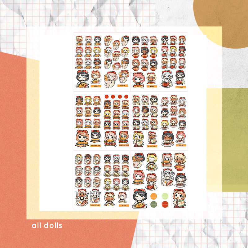 Food Trip | PaperDollzCo | Activity Sticker Book | FB014