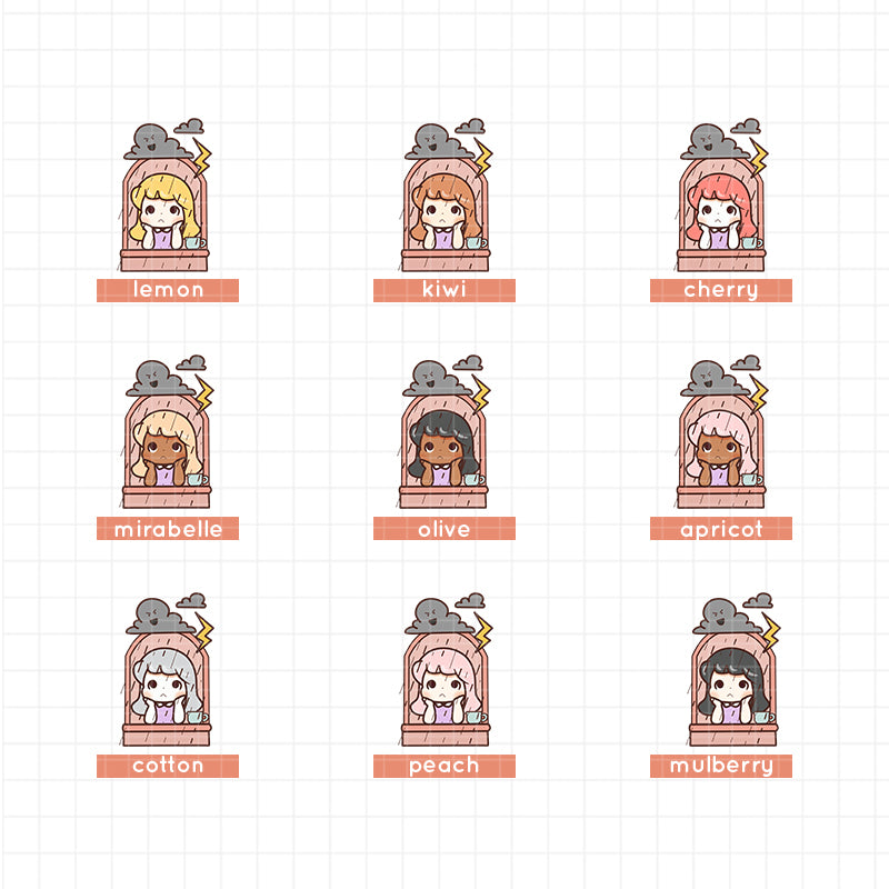 Thunderstorm | PaperDollzCo | Activity Stickers | f133