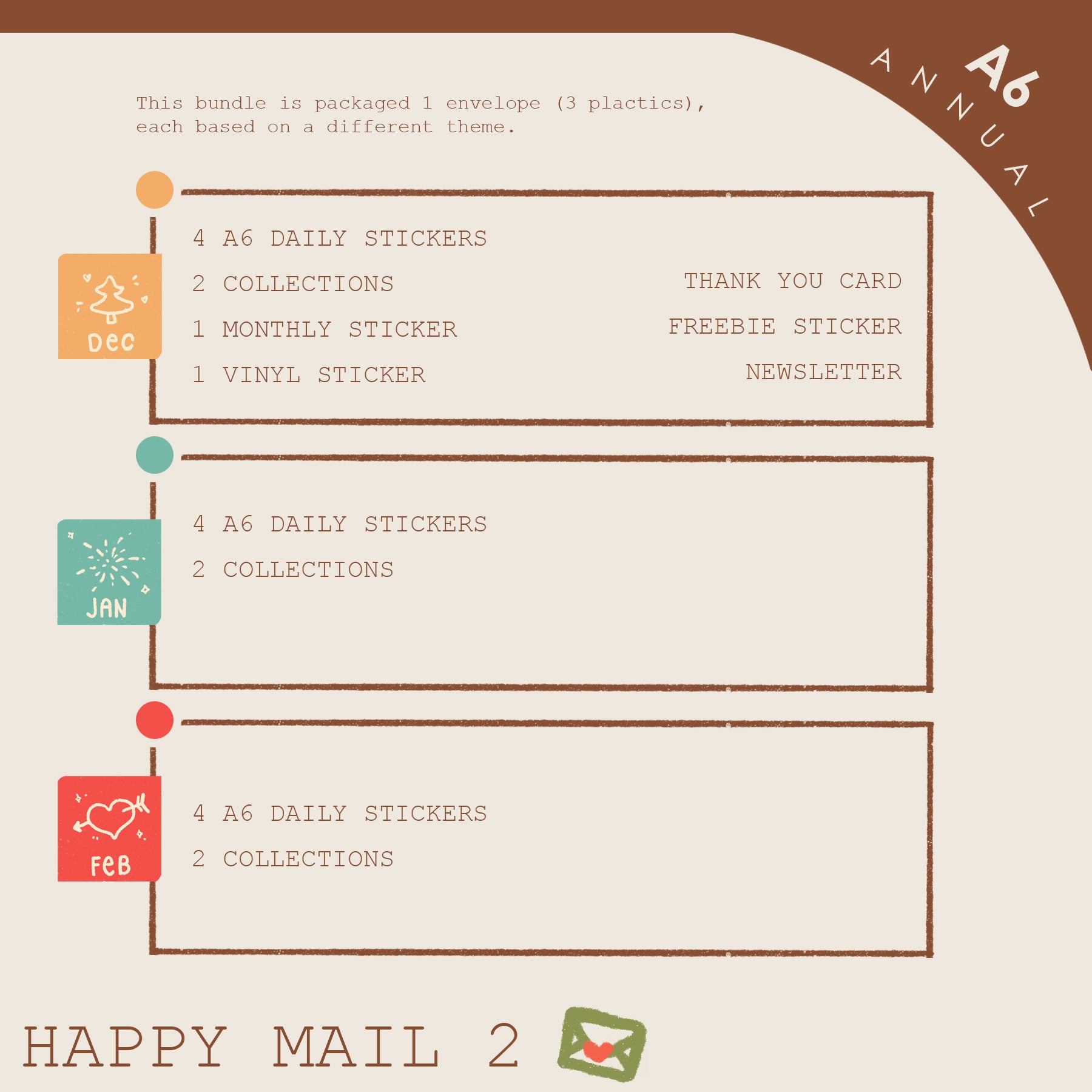 Annual Lite | A6 | Dear Dolly Snail Mail Subscription