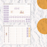 Minimalist | Hobonichi Cousin Monthly Stickers ( set of 2 ) | Hcm018