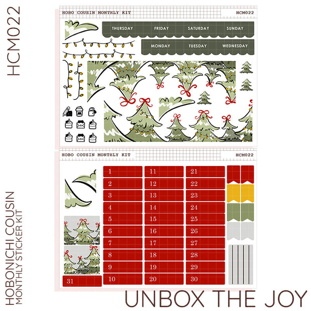 Unbox the Joy | Like a Storybook | Holiday Stickers - hcm022