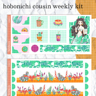 Coffeeholic | The Modern Mermaids | Hobonichi Cousin Weekly Kit | hcwk001