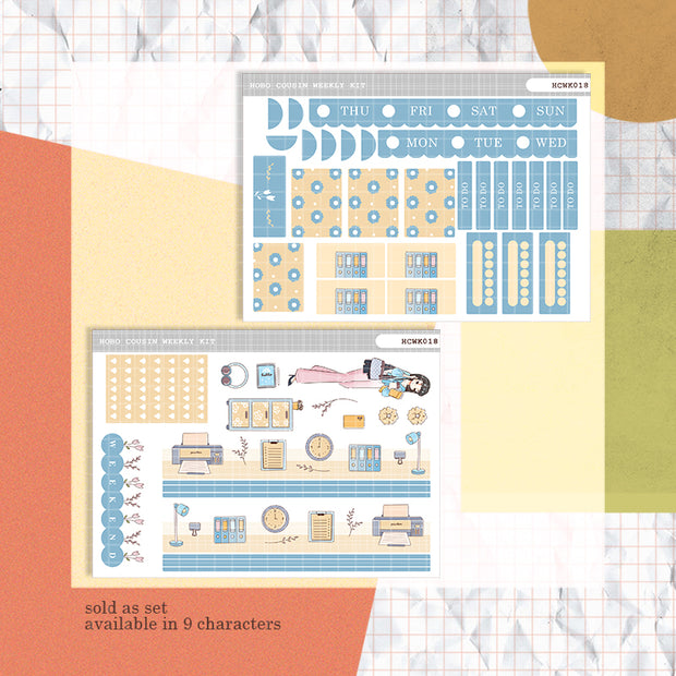 Tireless | Working Women | Hobonichi Cousin Weekly Kit - hcwk018