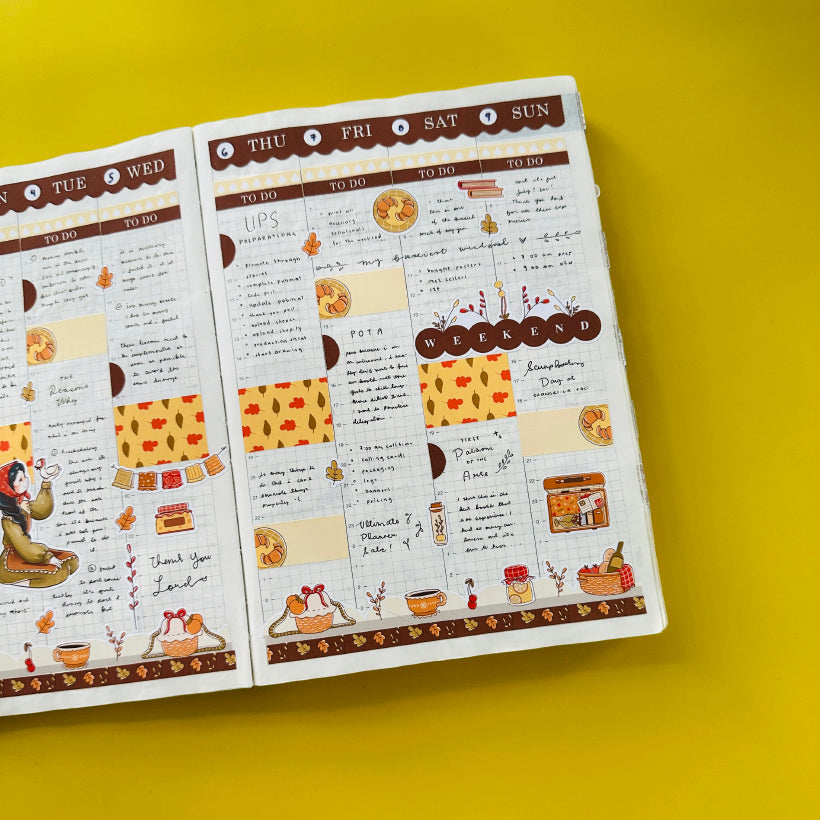 Pekin | Birds of Autumn | Hobonichi Cousin Weekly Kit - hcwk021