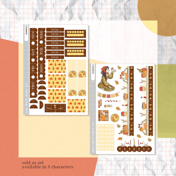 Pekin | Birds of Autumn | Hobonichi Cousin Weekly Kit - hcwk021
