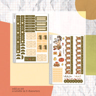 Saxony | Birds of Autumn | Hobonichi Cousin Weekly Kit - hcwk022