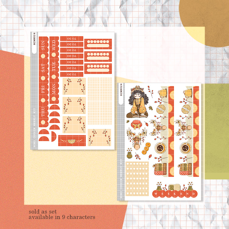 Chaffinch | Birds of Autumn | Hobonichi Cousin Weekly Kit - hcwk024