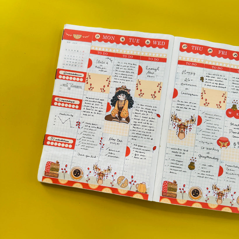 Chaffinch | Birds of Autumn | Hobonichi Cousin Weekly Kit - hcwk024
