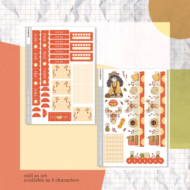 Chaffinch | Birds of Autumn | Hobonichi Cousin Weekly Kit - hcwk024