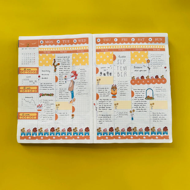 Flower Shop | True Passion | Hobonichi Cousin Weekly Kit - hcwk026