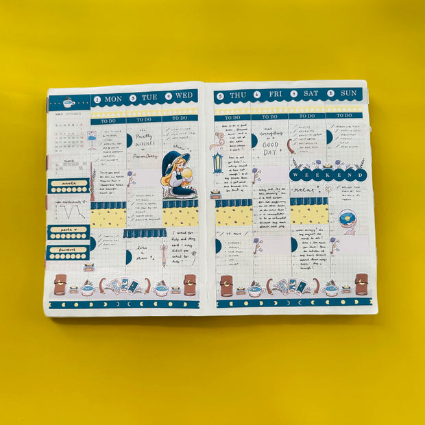 Lunar | Enchanted | Hobonichi Cousin Weekly Kit - hcwk032