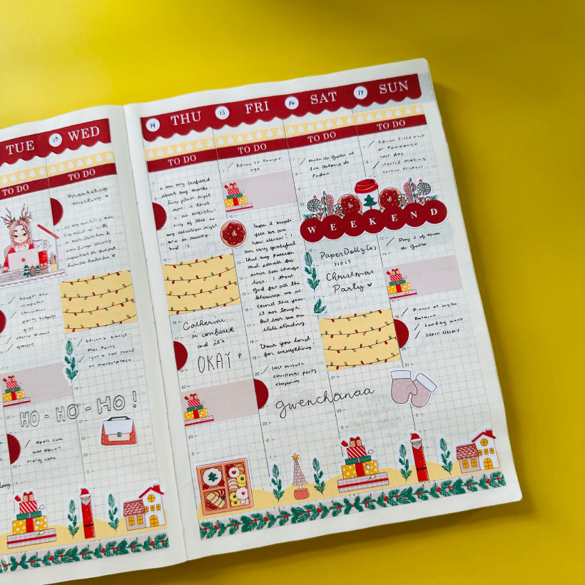 Busy | Joy to the Dolly World | Hobonichi Cousin Weekly Kit - hcwk037