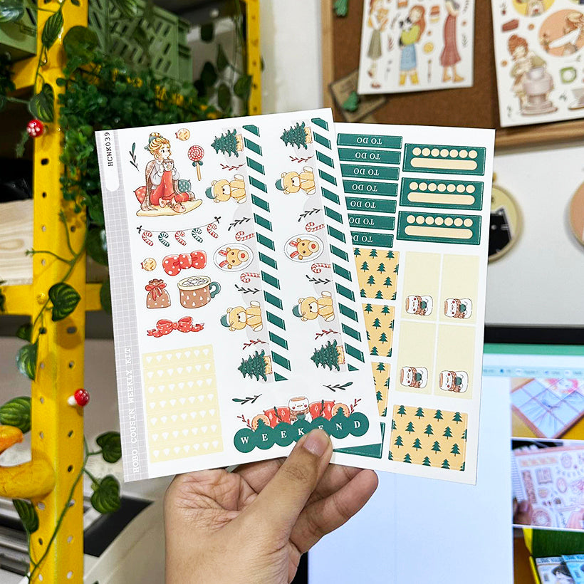 Blissful | Joy to the Dolly World | Hobonichi Cousin Weekly Kit - hcwk039