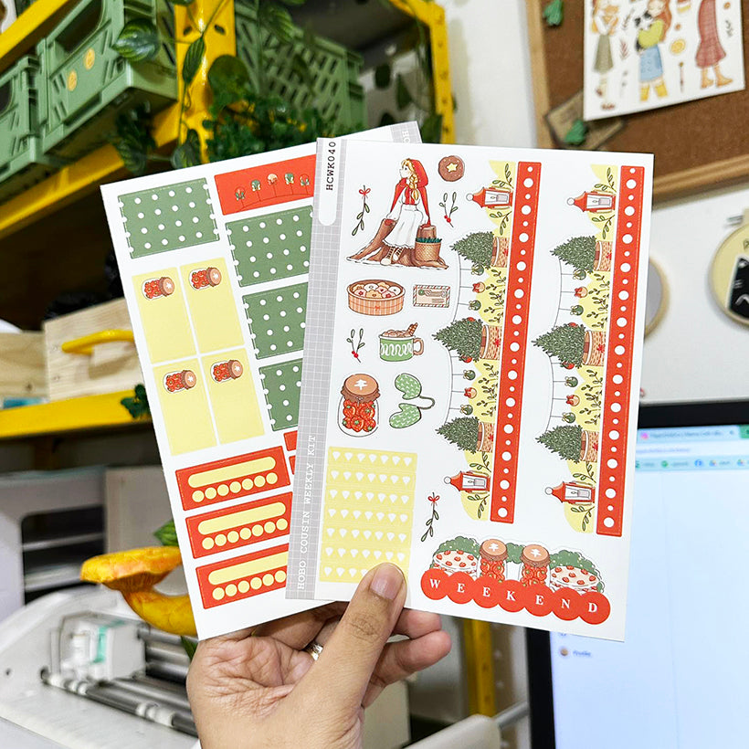 Cold | Joy to the Dolly World | Hobonichi Cousin Weekly Kit - hcwk040