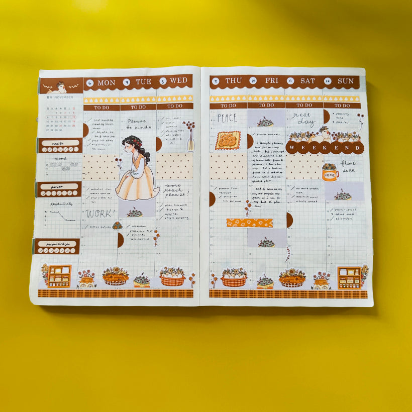 Farm life | Pretty Petal | Hobonichi Cousin Weekly Kit - hcwk041