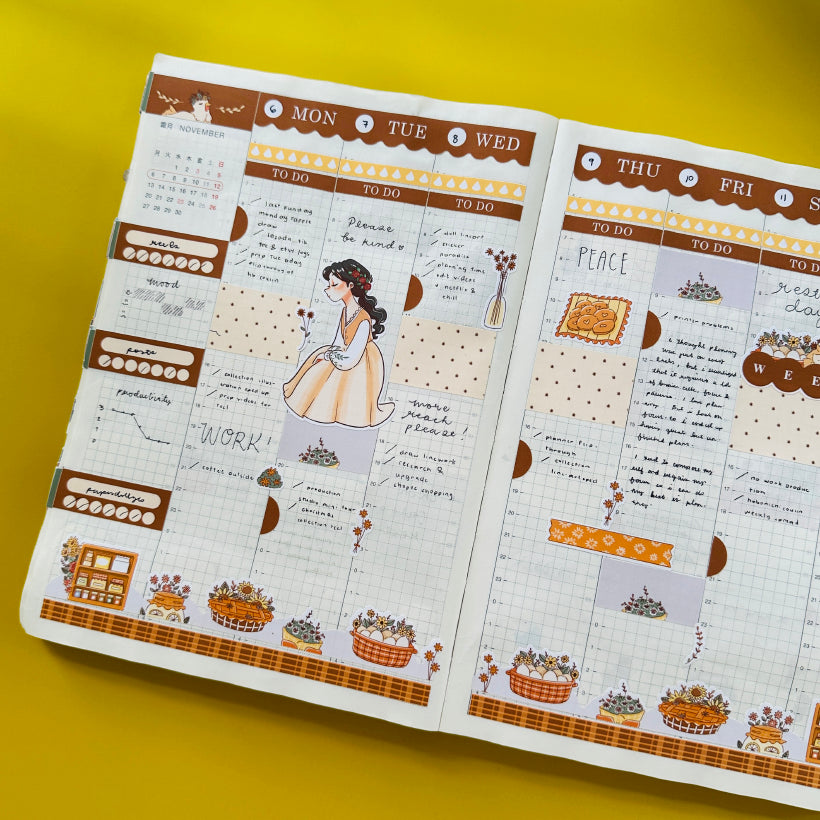 Farm life | Pretty Petal | Hobonichi Cousin Weekly Kit - hcwk041