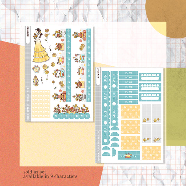 Vintage | Pretty Petal | Hobonichi Cousin Weekly Kit - hcwk043