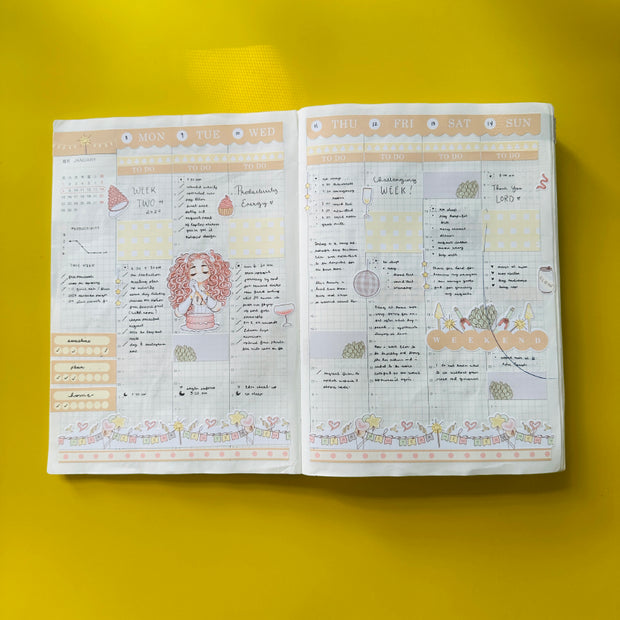 Positive | Year of the Rising Dragon | Hobonichi Cousin Weekly Kit - hcwk047