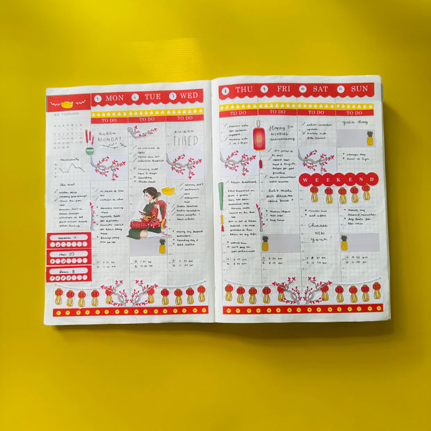 Prosperous | Year of the Rising Dragon | Hobonichi Cousin Weekly Kit - hcwk050