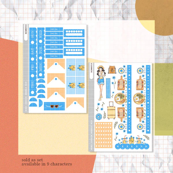 Travel Girl | Story of Us | Hobonichi Cousin Weekly Kit - hcwk053