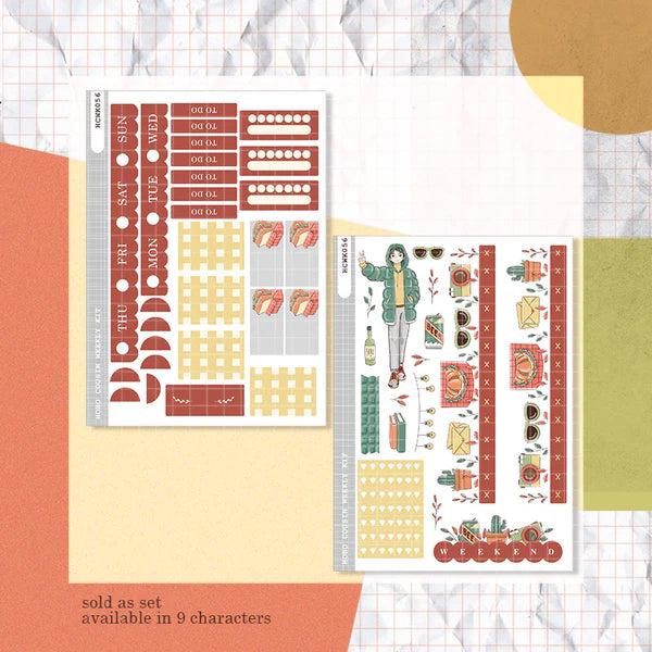 Clingy Guy | Crush Confessions | Hobonichi Cousin Weekly Kit - hcwk056