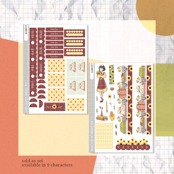 Lovely Girl | Story of Us | Hobonichi Cousin Weekly Kit - hcwk057
