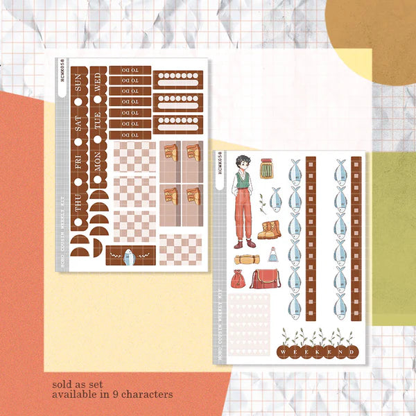 Lovely Guy | Crush Confessions | Hobonichi Cousin Weekly Kit - hcwk058