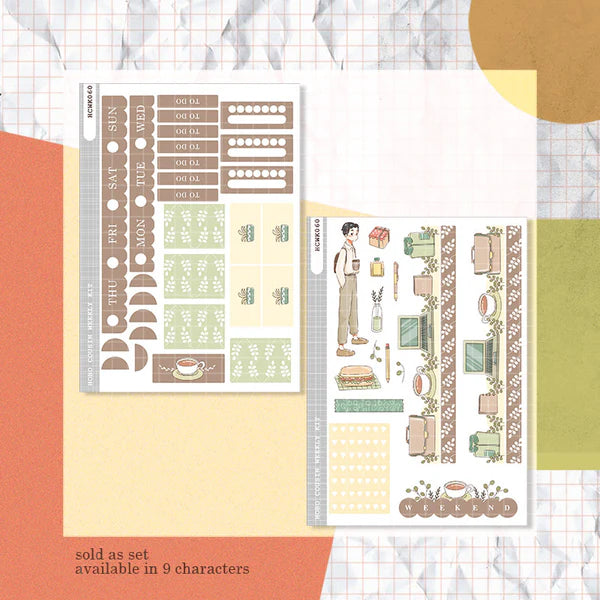 Office Guy | Crush Confessions | Hobonichi Cousin Weekly Kit - hcwk060