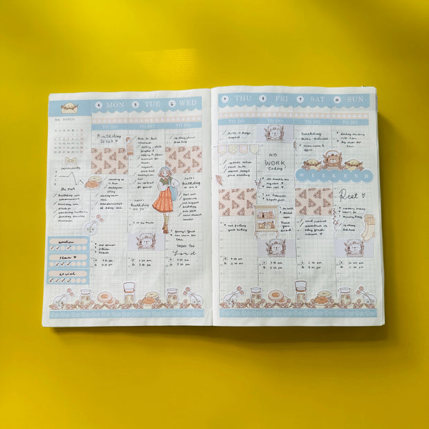 Peaceful | Spring Blossoming | Hobonichi Cousin Weekly Kit - hcwk068