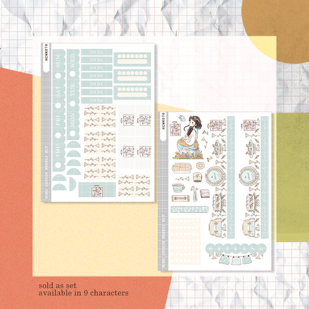 Happy | Spring Blossoming | Hobonichi Cousin Weekly Kit - hcwk070