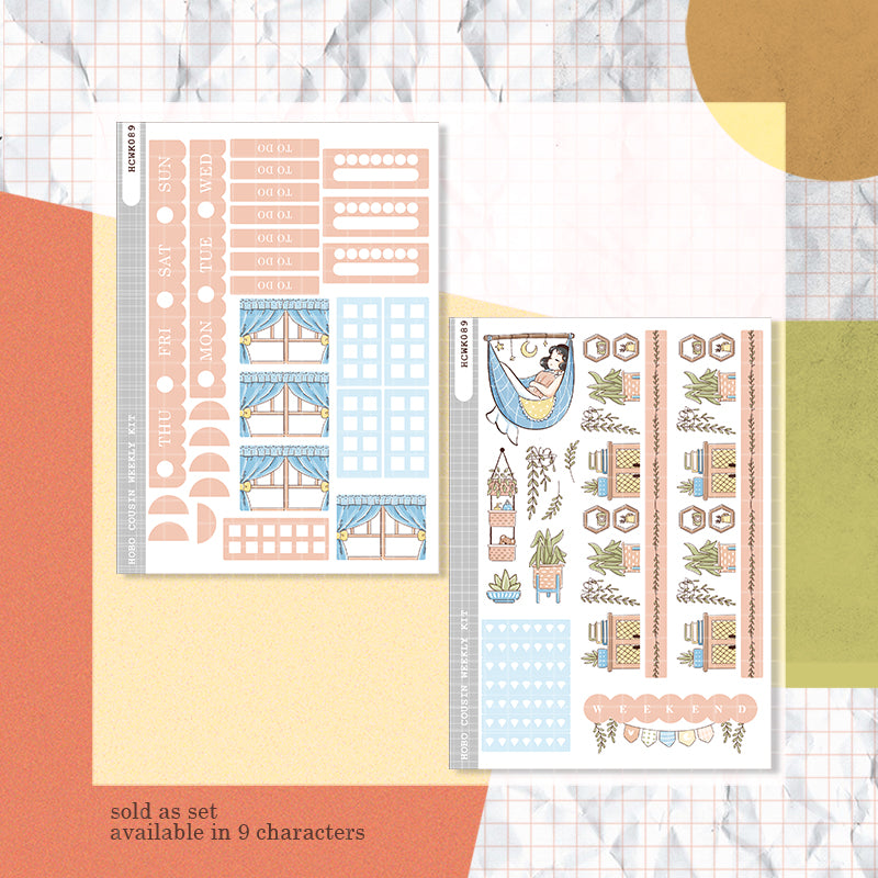 Serene | Sweet Dreams | Hobonichi Cousin Weekly Kit - hcwk089