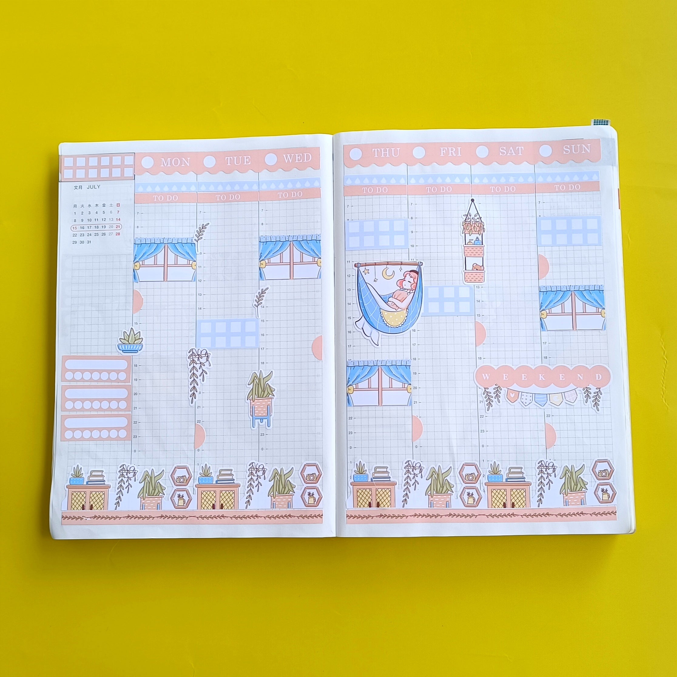 Serene | Sweet Dreams | Hobonichi Cousin Weekly Kit - hcwk089