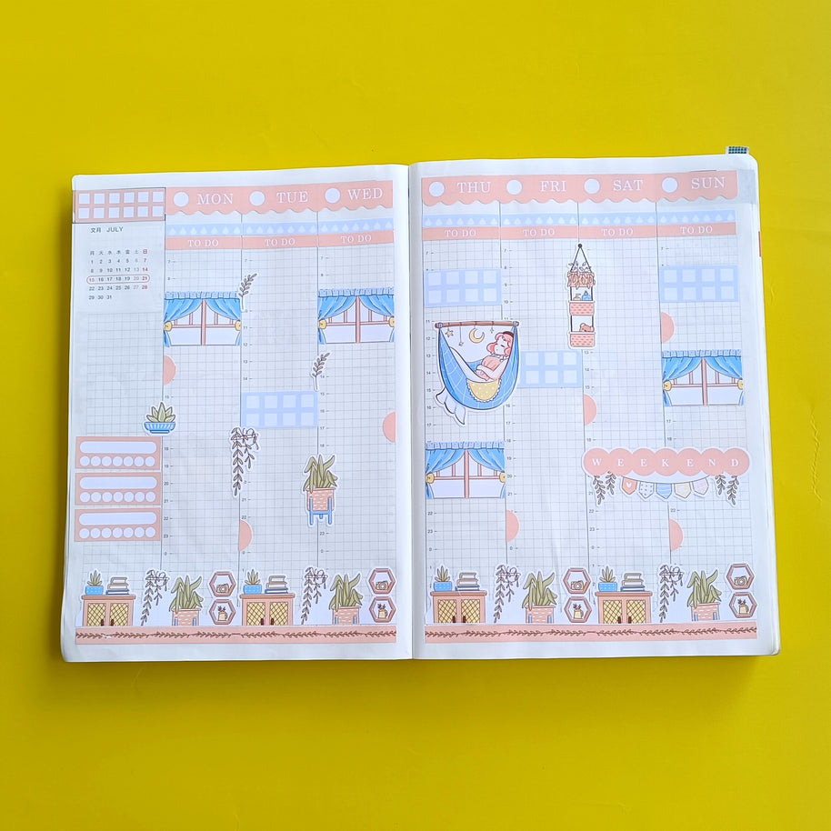 Serene | Sweet Dreams | Hobonichi Cousin Weekly Kit - hcwk089
