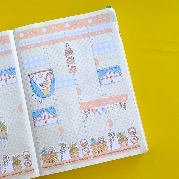 Serene | Sweet Dreams | Hobonichi Cousin Weekly Kit - hcwk089
