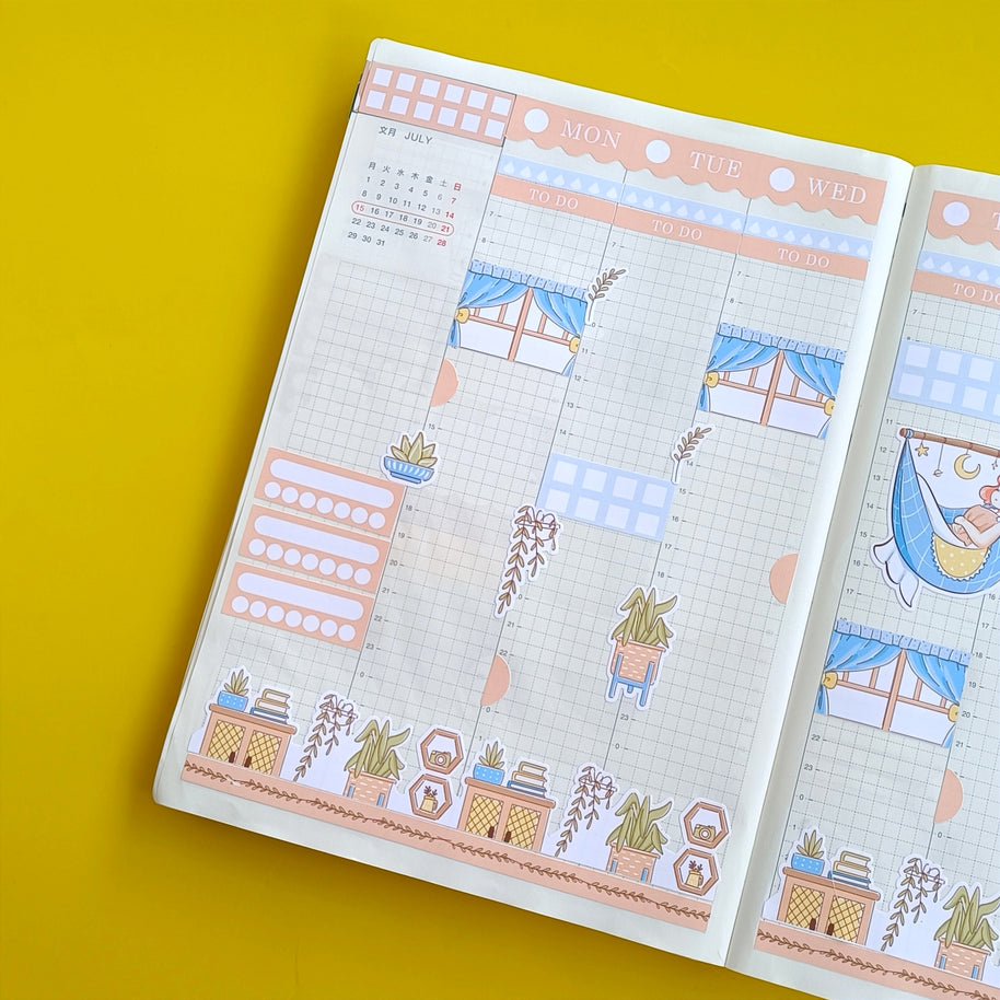 Serene | Sweet Dreams | Hobonichi Cousin Weekly Kit - hcwk089