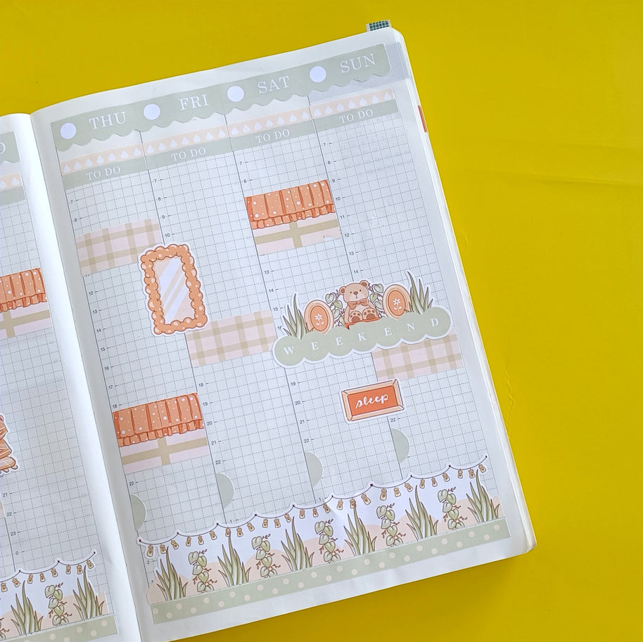 Placid | Sweet Dreams | Hobonichi Cousin Weekly Kit - hcwk090