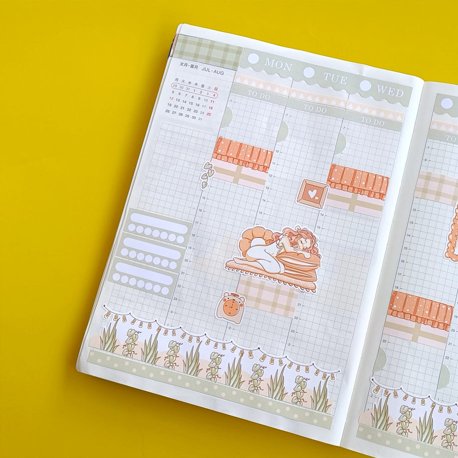 Placid | Sweet Dreams | Hobonichi Cousin Weekly Kit - hcwk090