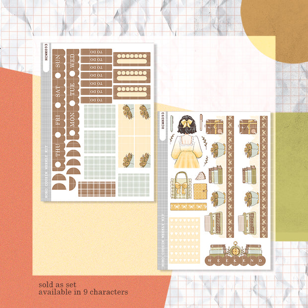 Library | Crowning Glory | Hobonichi Cousin Weekly Kit - hcwk093