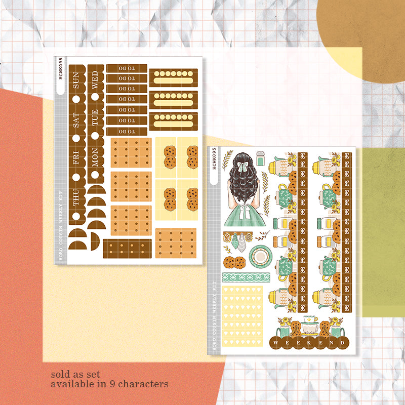 Kitchen | Crowning Glory | Hobonichi Cousin Weekly Kit - hcwk095