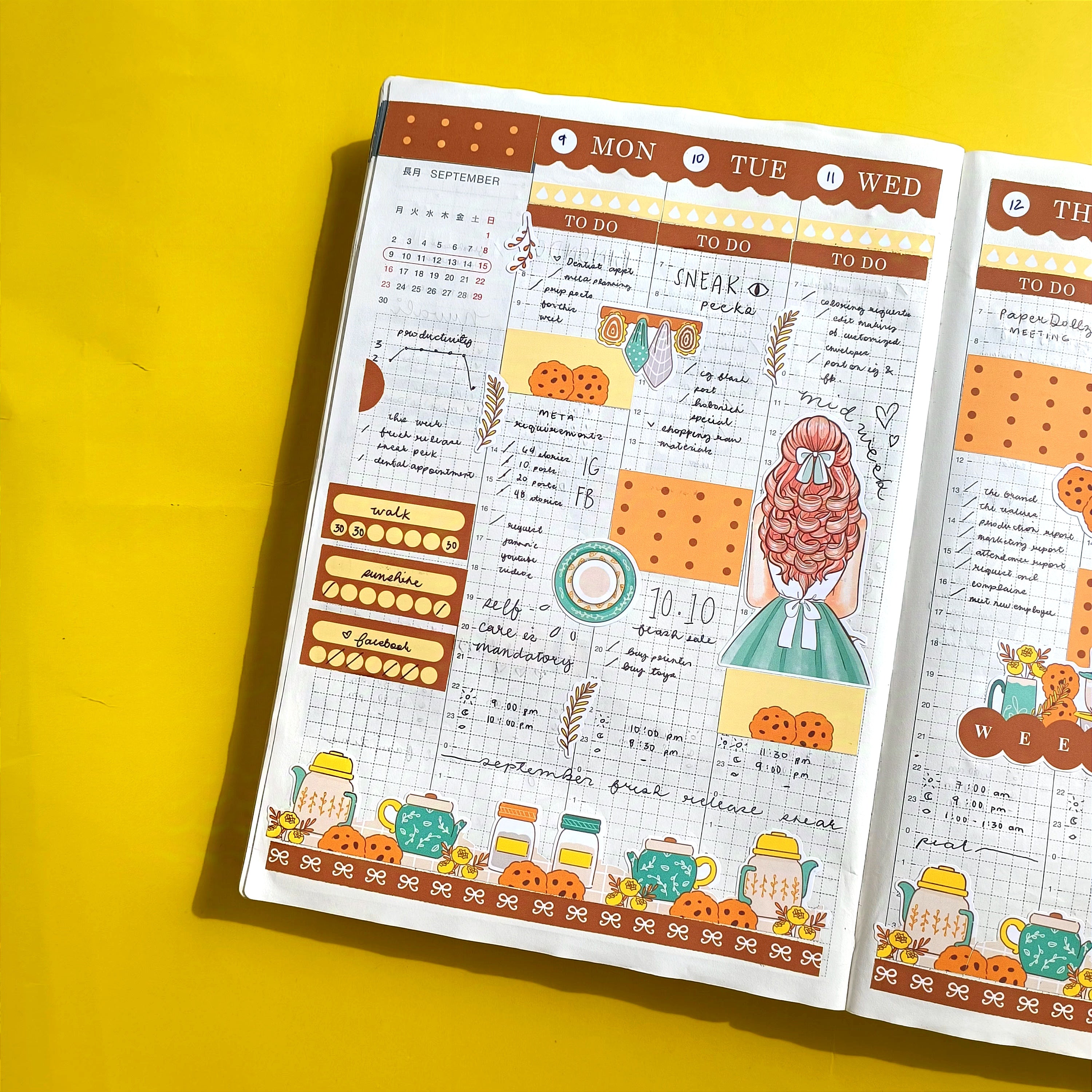 Kitchen | Crowning Glory | Hobonichi Cousin Weekly Kit - hcwk095